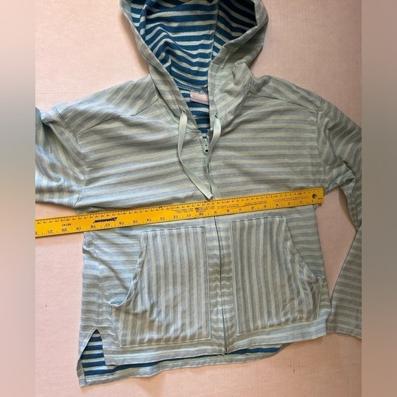Columbia women’s Melody Spring full zip striped lined hooded jacket Sz-M R9 - Picture 11 of 13